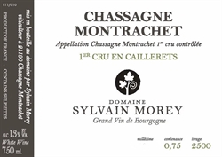 2020 Chassagne-Montrachet 1er Cru Blanc, En Caillerets, Domaine Sylvain Morey